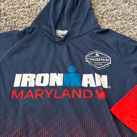 Hoodie Shirt  Ironman Large Bike Run - Picture 3 of 4